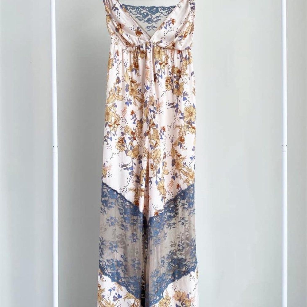 Free People | Love Letter Printed Onesie Sz Large - Picture 5 of 11